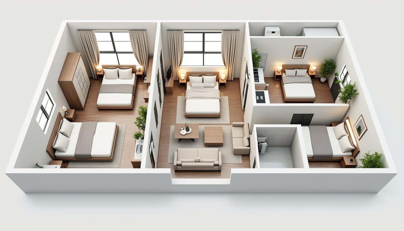 découvrez combien de chambres un appartement t3 peut contenir exactement et comment ces pièces sont généralement réparties.